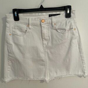 Blank NYC White Denim Mini Skirt, 28